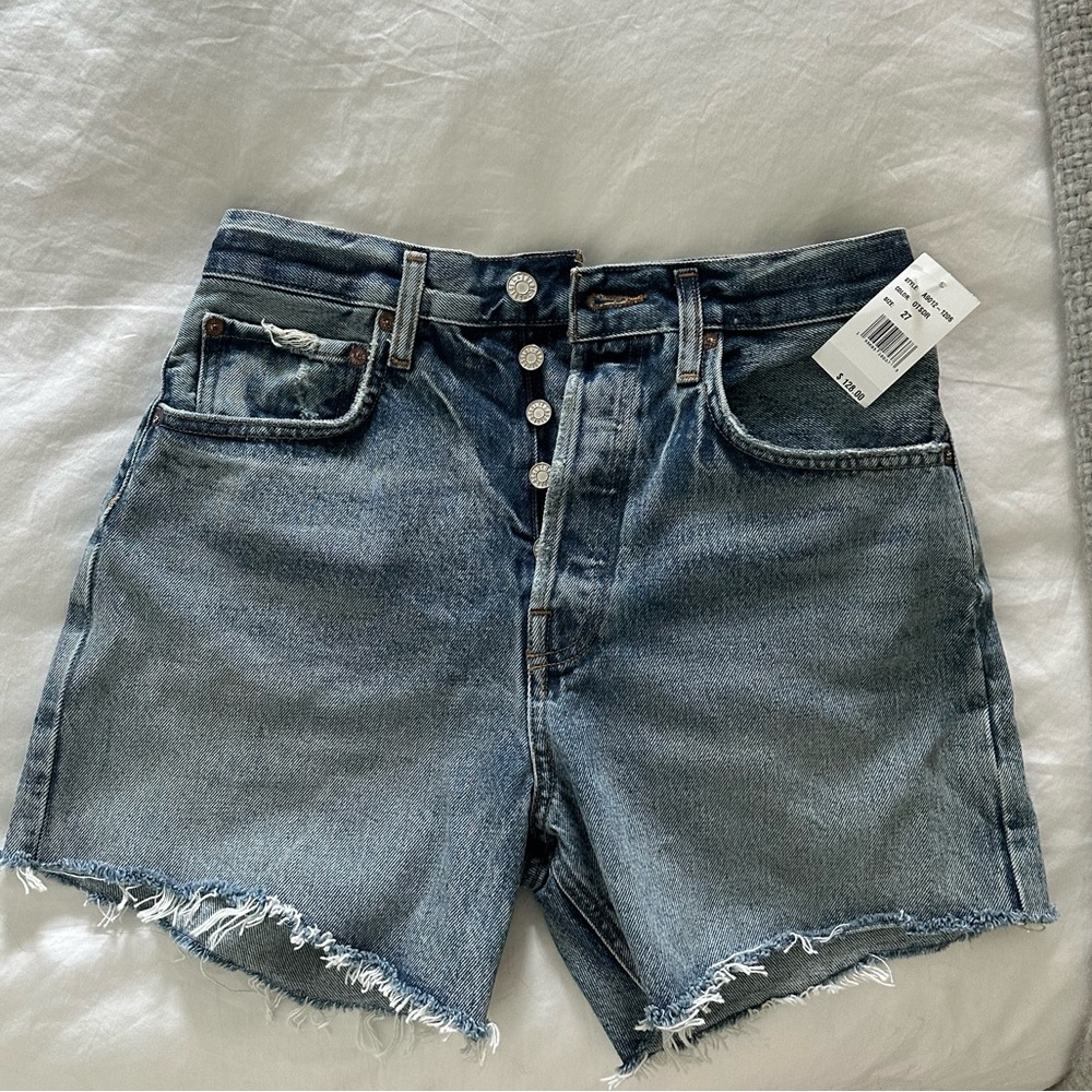 Agolde Riley Short High Rise Slim Leg Sz 27